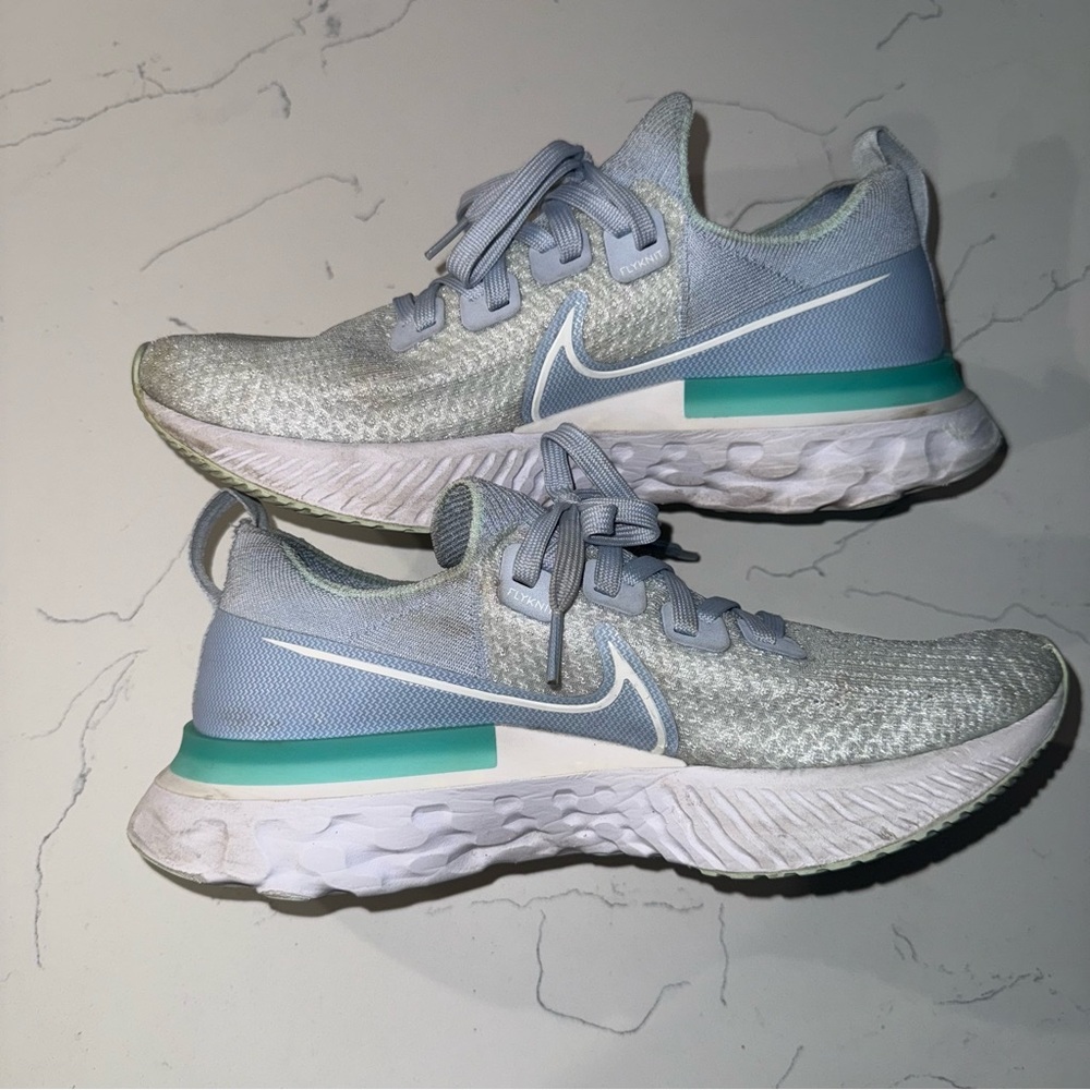 Nike Womens React Infinity Run FK CD4372-400 Blue Running Shoes Sneakers Sz 10